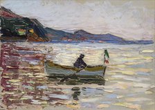 Rapallo. Boat On The Sea, 1906. Artist: Kandinsky, Wassily Vasilyevich (1866-1944)