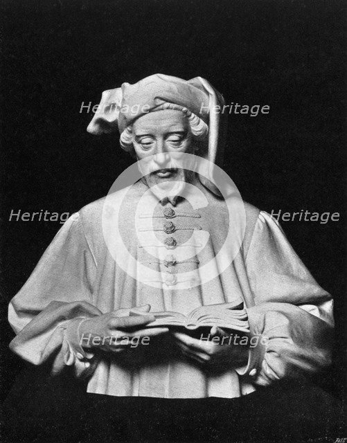 Geoffrey Chaucer, English author, poet, philosopher, bureaucrat, and diplomat, (1903).Artist: George Frampton