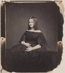 Portrait of a Young Woman with Ring Curls, c1856. Creator: Oliver H. Willard.
