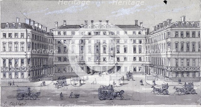 Euston Square Station, London, c1838.  Artist: George Sidney Shepherd