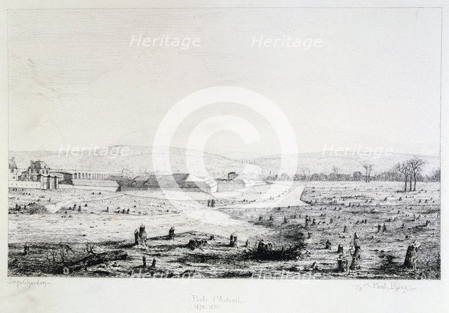 Porte d'Auteuil, Siege of Paris, 1870-1871. Artist: Paul Roux