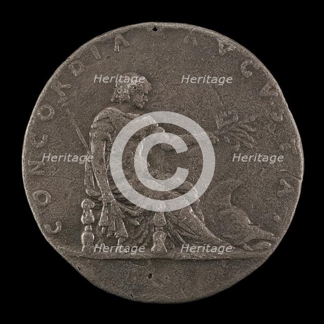 Concordia Holding a Lily Scepter and an Olive Branch, c. 1460/1466. Creator: Francesco Laurana.