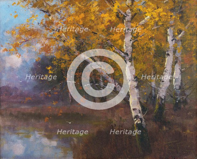 Birch trees, 1909. Creator: László Kézdi-Kovács.