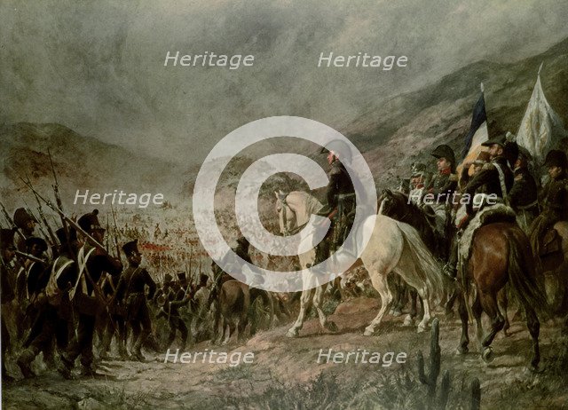 Battle of Chacabuco in 1817, oil.