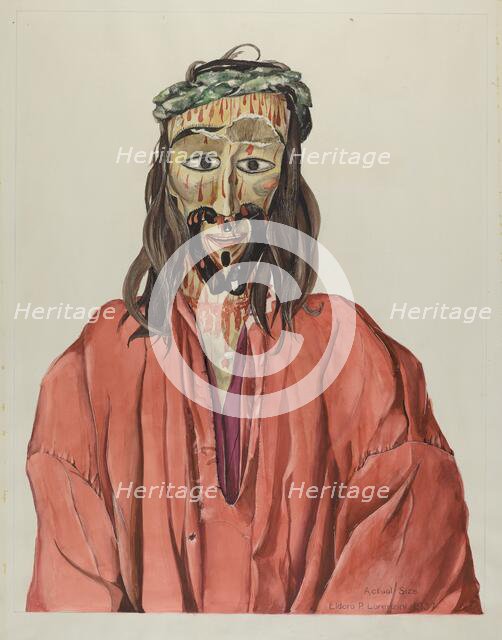 Penitent Christ, 1937. Creator: Eldora P. Lorenzini.