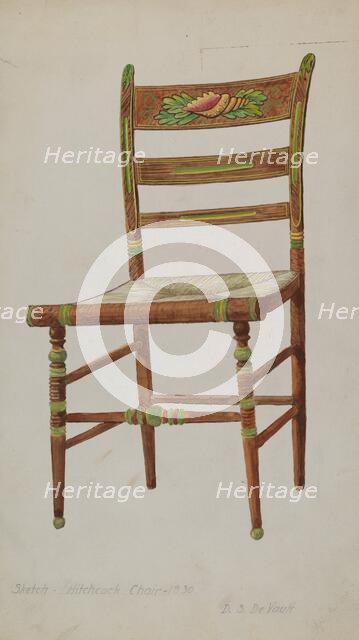 Hitchcock Side Chair, 1935/1942. Creator: David S De Vault.