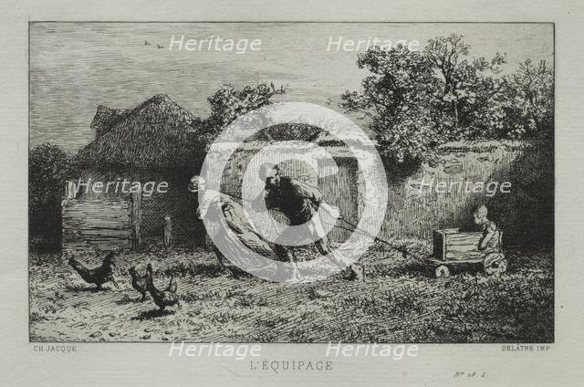 The Equipage. Creator: Charles-Émile Jacque (French, 1813-1894).