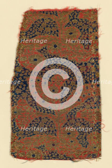 Fragment (Dress Fabric), Iran, 19th century. Creator: Unknown.