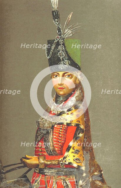 Hungarian Bodyguard from the Era of Maria Theresa..., 1895.  Creator: Unknown.