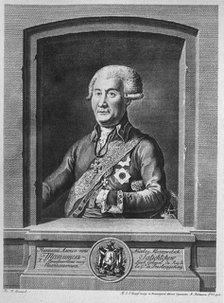 Portrait of Count Nikolay Alexeyevich Tatishchev (1739-1823), 1795. Artist: Pyadyshev, Vasily Petrovich (1758-1835)
