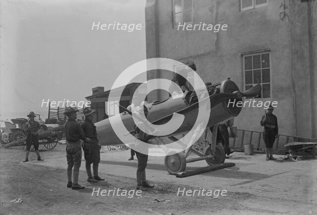 Testing aeroplane, between c1915 and c1920. Creator: Bain News Service.