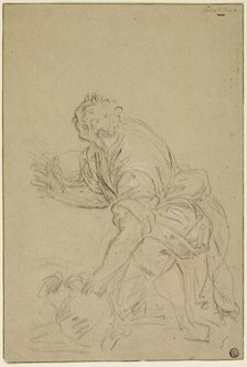 Man Kneeling With Jug (recto); Standing Man (verso), n.d.