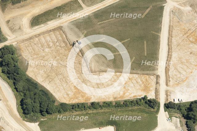 Possible Prehistoric or Roman settlement near Witney, Oxfordshire, 2018. Creator: Historic England Staff Photographer.