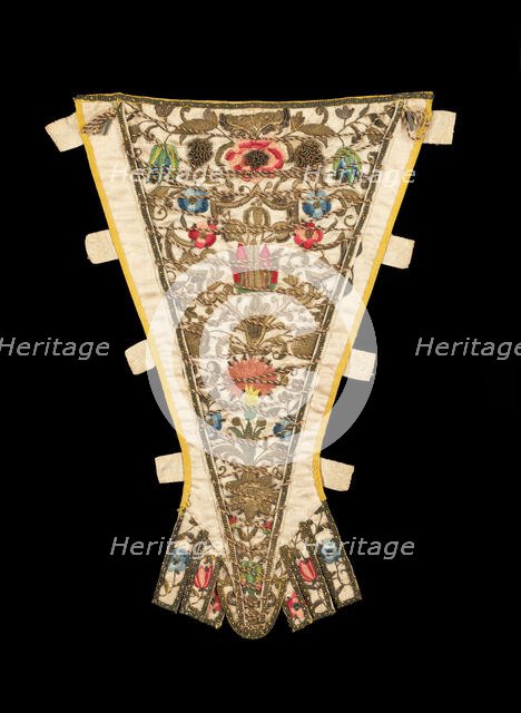 Stomacher, British, ca. 1720. Creator: Unknown.