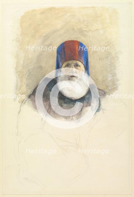 Study for Mehmet Ali Pasha, c. 1844. Creator: John Frederick Lewis (British, 1805-1876).
