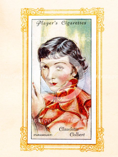 Claudette Colbert, 1934.  Artist: Unknown.