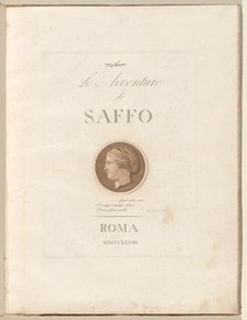 Le Avventure di Saffo (The Adventures of Sappho), 1784. Creator: Henry Tresham.