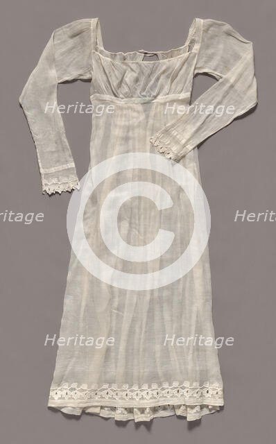 Day Dress, , c. 1805-1815. Creator: Unknown.