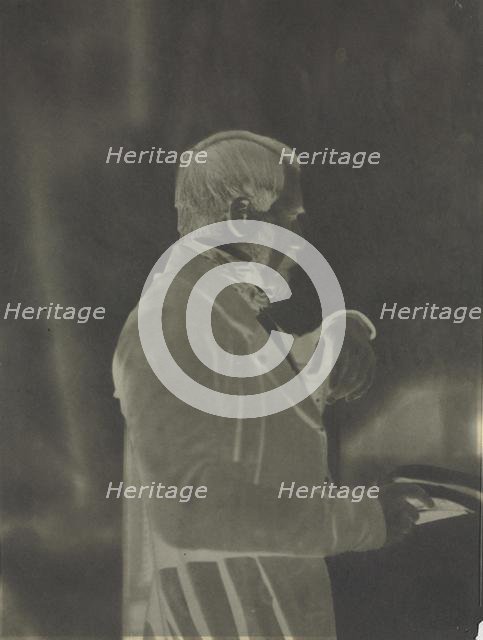 Self-Portrait (negative), c. 1853. Creator: Louis-Rémy Robert (French, 1811-1882).