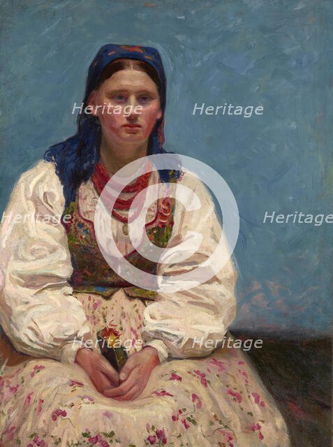 Portrait of Jadwiga Mikolajczykówna, between 1898-1902. Creator: Stanislaus Kamocki.