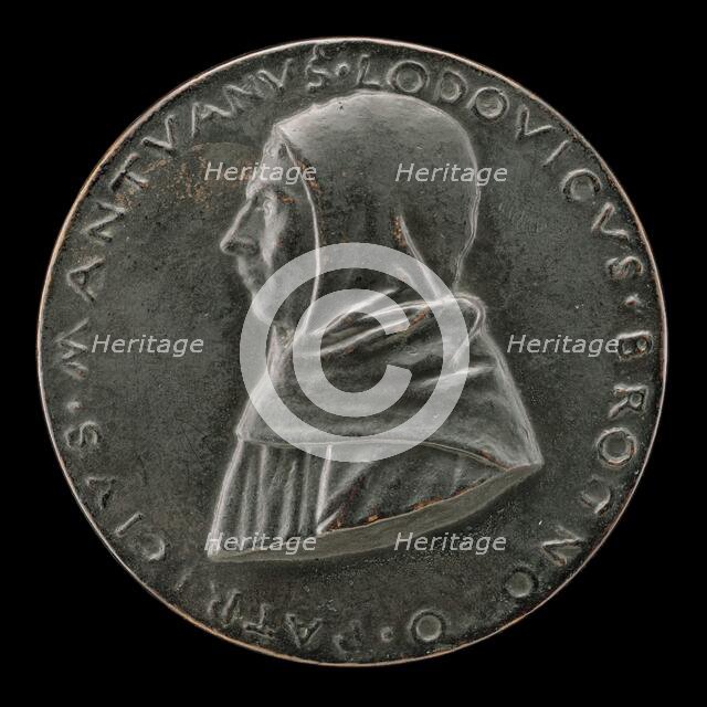 Lodovico Brognolo, of the Observant Friars, Patrician of Mantua [obverse], c. 1495/1496. Creator: Sperandio Savelli.