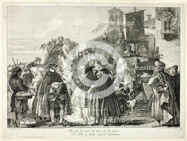 The Tooth Puller, plate nine from Selection of Pictures from Venetian Collections, 1765. Creator: Giacomo Leonardis.