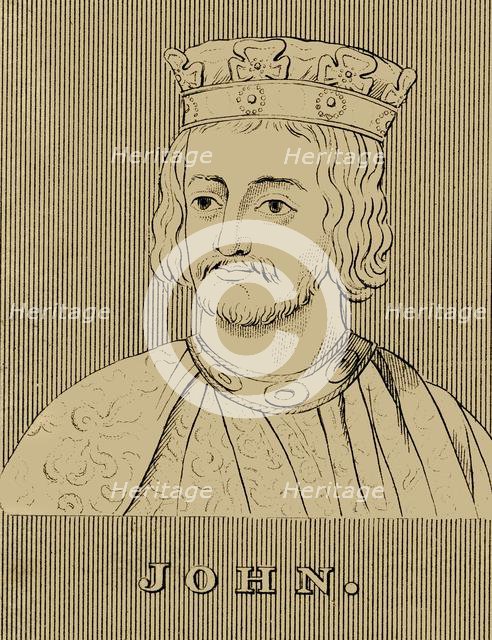'John', (1166-1216), 1830. Creator: Unknown.