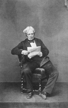 Michael Faraday, British physicist and chemist, c1850-1867. Artist: Unknown