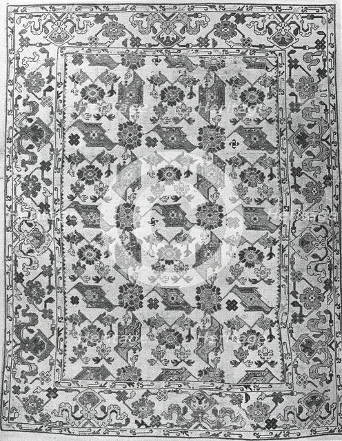 Imitation Bird Carpet, Romania, 1901/25. Creator: Unknown.