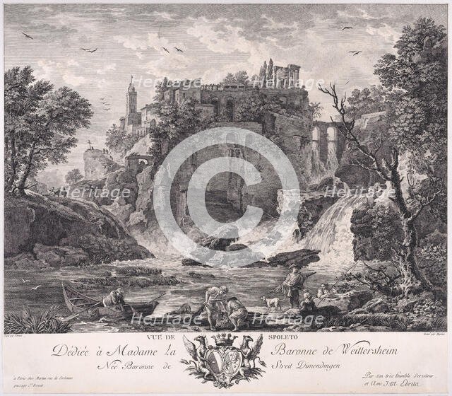 View of Spoleto, ca. 1770. Creator: Pietro Antonio Martini.