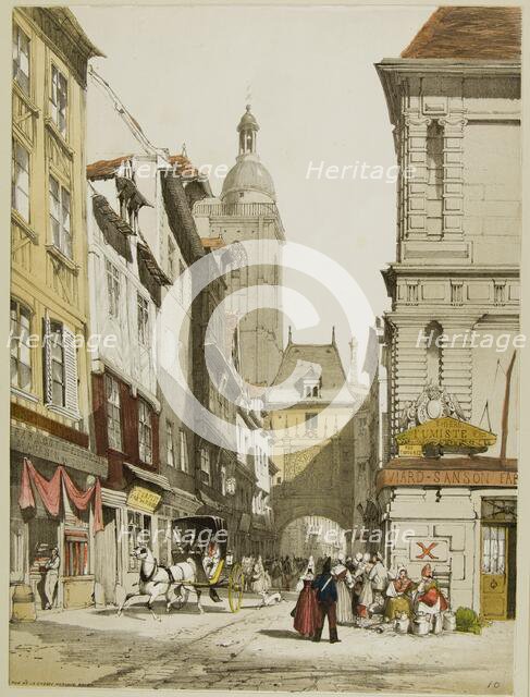 Picturesque Architecture in Paris, Ghent, Antwerp, Touen, etc., 1839. Creator: Thomas Shotter Boys.