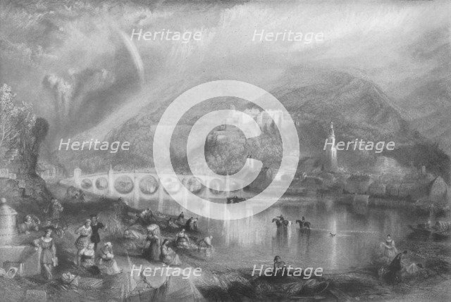 'Heidelberg With A Rainbow', c1840, (1917). Artist: JMW Turner.