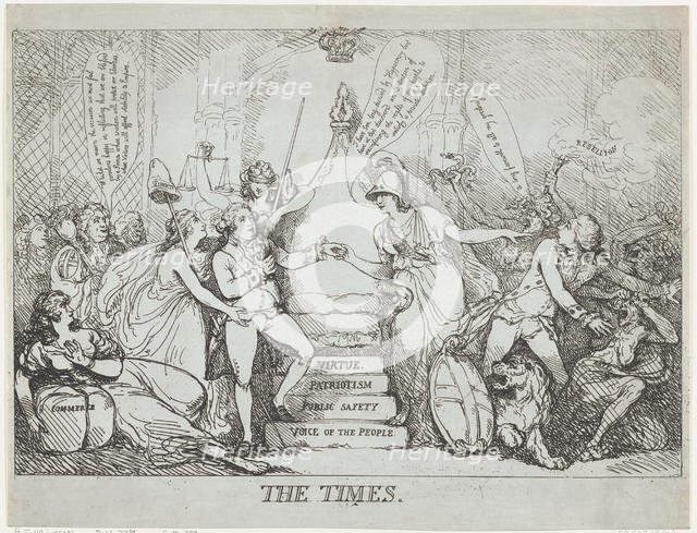 The Times, December 1788., December 1788. Creator: Thomas Rowlandson.