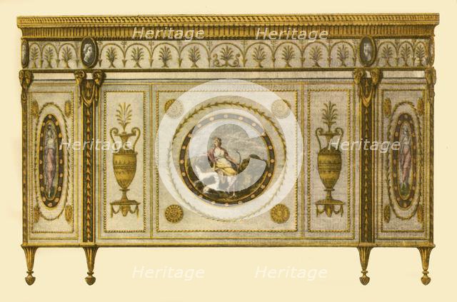 Commode designed by Robert Adam, 1770, (1946). Creator: Benedetto Pastorini.