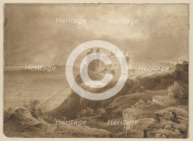 Harlech Castle, c18th century. Creator: Unknown.