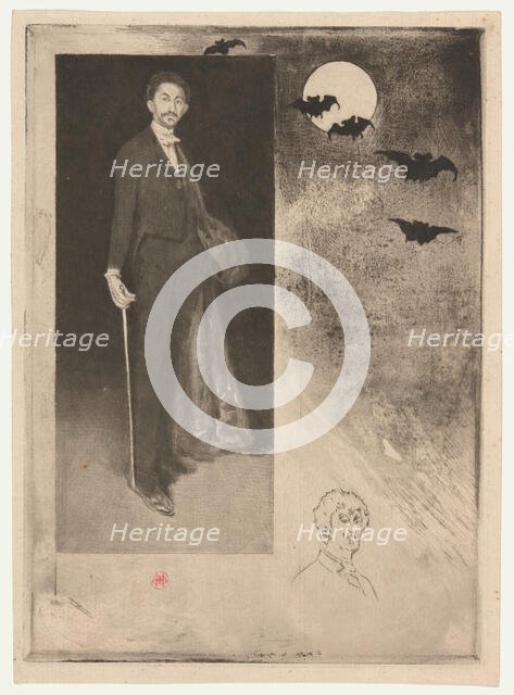 Count Robert de Montesquiou-Fezensac, 1894. Creator: Henri-Charles Guerard.