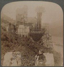 'The Rheinstein, most picturesque of Rhenish Castles - N. from S. wall of bastion, Germany', 1902. Creator: Underwood & Underwood.