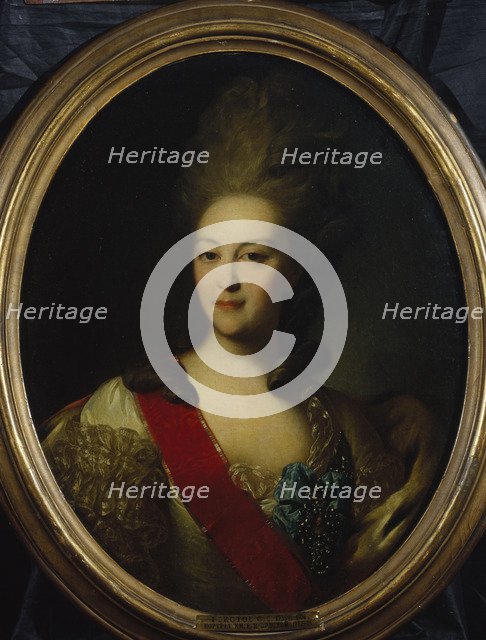 Portrait of Countess Ekaterina Nikolayevna Orlova (1758-1781), c. 1779. Artist: Rokotov, Fyodor Stepanovich (1735-1808)