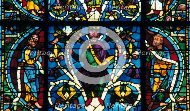 Prophet, stained glass, Chartres Cathedral, France, 1145-1155. Artist: Unknown