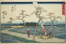 Shono-No. 46, from the series "Fifty-three Stations of the Tokaido (Tokaido gojusan..., c. 1847/52. Creator: Ando Hiroshige.