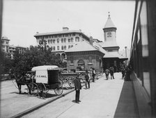 Railway station, Pasadena, between 1900 and 1906. Creator: Unknown.