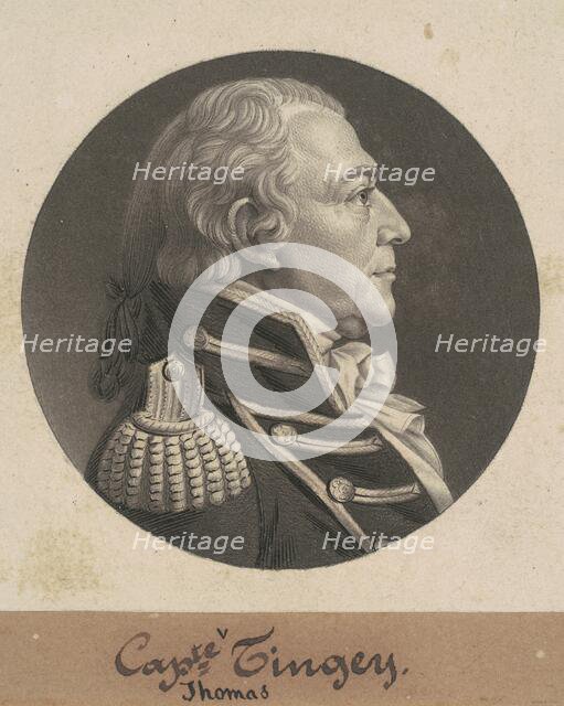 Thomas Tingey, 1806. Creator: Charles Balthazar Julien Févret de Saint-Mémin.