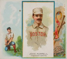 John Morrell, 1st Baseman, Boston, from World's Champions, Second Series (N43) for Allen &..., 1888. Creator: Allen & Ginter.