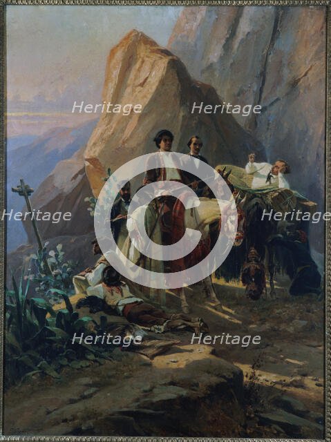 Memories of a trip from Paris to Cadiz made, in 1846, by Alexandre Dumas and his friends, c1855. Creator: Pierre Francois Eugene Giraud.