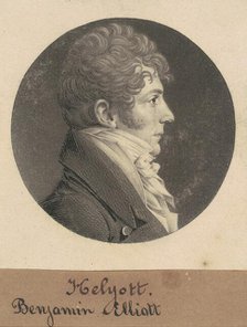 Benjamin Elliott, 1809. Creator: Charles Balthazar Julien Févret de Saint-Mémin.