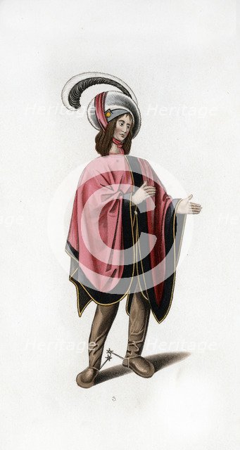 Male dress, c1480, (1843).Artist: Henry Shaw