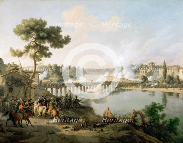 The Battle of Lodi on 10 May 1796.