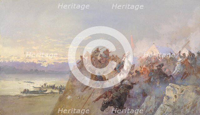 Last Defeat of Khan Kuchum, 19th century. Creator: Nikolay Nikolaevich Karazin.