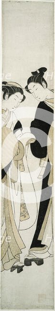 Two Komuso, c. 1768/69. Creator: Suzuki Harunobu.