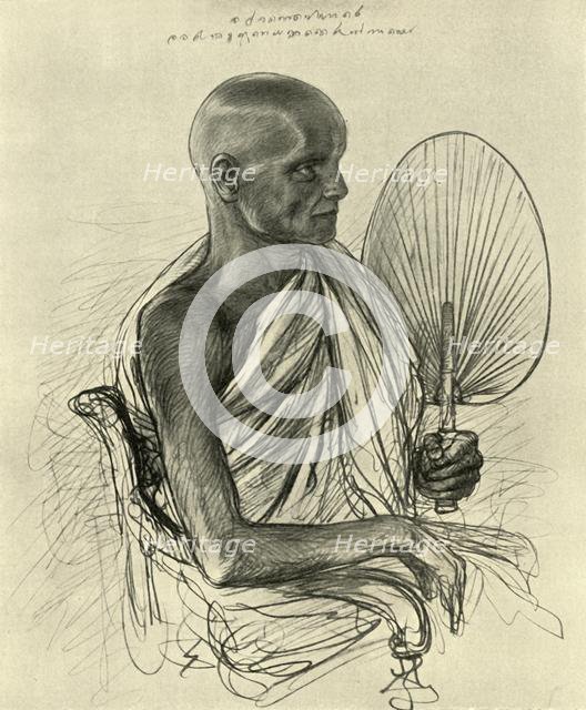 Watta Raka Anunayaka Farunansa, Buddhist head priest, Ceylon, 1898.  Creator: Christian Wilhelm Allers.